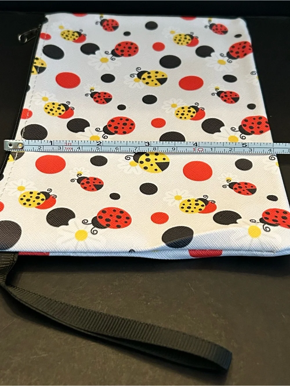 Assorted Ladybug 🐞 Print Cosmetic Case Pouch with Zipper Closure New
